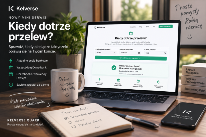 Nowy mini-serwis: sprawdź, kiedy dotrze przelew