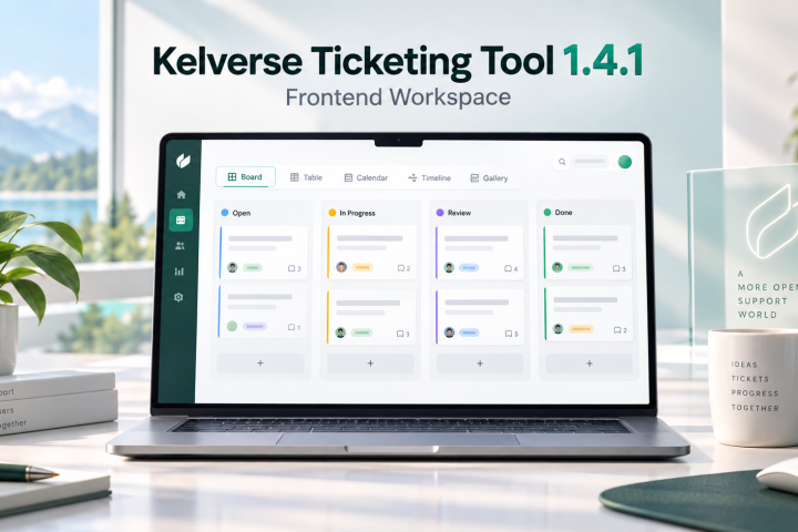 Kelverse Ticketing Tool 1.4.1 — Frontend Workspace jest już tutaj